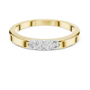 Anillo de Diamantes Cultivados en Laboratorio con Corte en U de Tres Piedras, Oro Sólido de 10K, 14K, 18K, Anillo de Aniversario Trílogo Unisex, Certificado IGI, Joyería Fina - Product Image 3