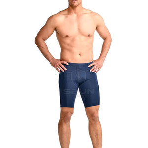 High Quality <b>Men</b> <b>Compression</b> <b>Shorts</b> Elastic Waist Breathable Quick Dry Spandex/Polyester High Street Gray Color - Product Image 4