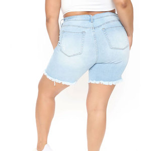Shorts de mezclilla para mujer, servicio OEM, venta caliente, personalizados, con la mejor calidad, precio razonable. - Product Image 4
