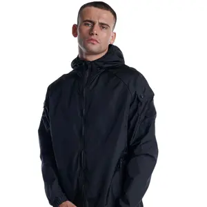 Custom Men's Track Jacket - Outdoor Hoodie & Plain Sport Coaches Jacket for Running