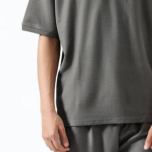 เสื้อโปโลผู้ชายไซส์ใหญ่ สีพื้น ผ้าฝ้าย แขนสั้น สไตล์ลำลอง ทอแบบป๊อปลิน - Product Image 5