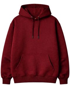 Sudadera con Capucha Roja Lisa Personalizada para Hombre, de Algodón y Felpa, Estilo Casual, Fabricante Personalizado, Proveedor Mayorista de Ropa - Product Image 1