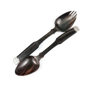 Cuillère en corne de buffle personnalisée, ustensile de cuisine très demandé pour les fêtes, idéale pour la crème glacée et les desserts, en vente - Product Image 3