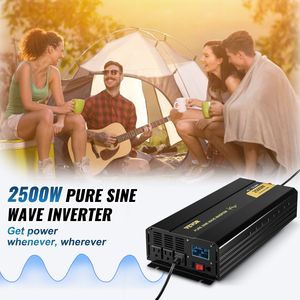 Inverter per Auto a Onda Sinusoidale Pura da 2500 Watt, da DC 12V a AC 120V con Display LCD e Porta USB, Telecomando, Inverter e Convertitori - Product Image 2