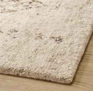 Alfombra de Lana Moderna Abstracta Texturizada Hecha a Mano, de Pelo Cortado, Apta para Mascotas, Duradera, para Sala de Estar y Dormitorio - Product Image 3