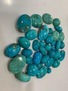 Turquoise Cuivrée de Qualité AAA, 100% Naturelle, pour la Fabrication de Bijoux, Cabochons, Lot de Pierres Précieuses en Vrac, Turquoise Faite à la Main - Product Image 2