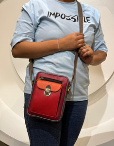 Sac à bandoulière en cuir véritable recyclé occidental à la mode vente chaude femmes élégantes Multi couleur épaule fronde sac à main utilisation quotidienne - Product Image 2