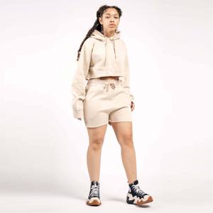 Conjunto Deportivo para Mujer, Top de Manga Larga sin Costuras y Pantalones Cortos de Cintura Alta, Ropa de Entrenamiento - Product Image 4