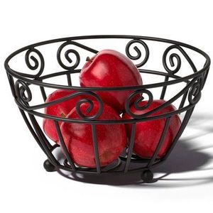 Panier à fruits décoratif en métal, doté d'un artisanat artistique, pour la présentation sur la table à manger et l'usage quotidien en cuisine - Product Image 4