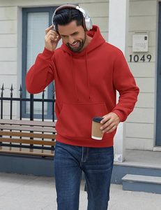 Sudadera con Capucha Casual Estampada de Alta Calidad para Hombre, con Cordón Ajustable y Tela de Forro Polar Suave de Poliéster, para Adultos, Ropa Urbana de Invierno - Product Image 3