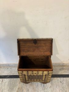 Caja de Almacenamiento de Madera Antigua Blanca, Ecológica, Hecha a Mano, Estilo Moderno Vintage, para Mesa de Centro, Comedor, Dormitorio - Product Image 3