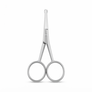 Silver Manicure Rounded Tip <b>Scissors</b> Multi-purpose Beauty Grooming Shears Stainless Steel Cuticle Pedicure Beauty - Product Image 3
