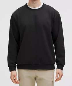 Sweat-shirt à capuche personnalisé en molleton de coton, couleur unie, avec poignets côtelés, tissu chaud et durable pour l'hiver, vente en gros - Product Image 1