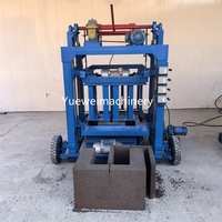 Haute qualité électrique semi-automatique ciment bien anneau en forme de U canal bloc brique faisant la machine vente chaude