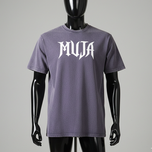 T-shirt en tricot à coupe classique imprimé sur mesure |   200g Blanc |   T-shirt vintage en polyester/coton |   Fournisseur OEM/ODM |   Séchage rapide - Product Image 5