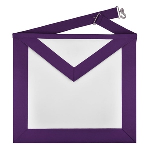 Superintendent Allied Masonic Degrees Apron <b>Purple</b> Grosgrain Ribbon Masonic Regalia Ceremonial Lodge Freemason Wear - Product Image 1