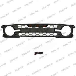 Parrilla Delantera Negra ABS para Bronco 2022 con Luces LED, Compatible con Bronco - Product Image 4