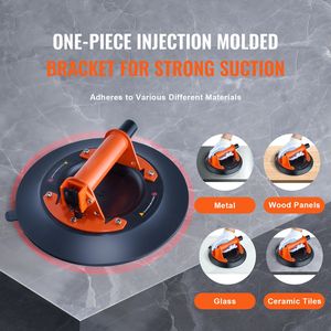 Ventosa Industriale per Vetro da 10 Pollici, Capacità di Carico 990 Libbre, Manico in Acciaio, Scatola di Trasporto, Nuova Ventosa Industriale a Vuoto per Pietra - Product Image 2