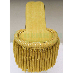 Épaulettes de cérémonie en fil d'or, à franges brodées, à pompons, à sequins, avec aimant et motifs de plaques, badges d'épaule - Product Image 5