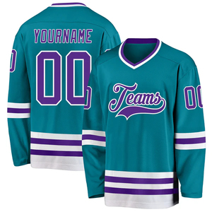 Maillot de hockey personnalisé pour hommes, uniforme d'équipe personnalisé, respirant, séchage rapide, vêtements de sport pour hockey sur glace, fournisseur - Product Image 3