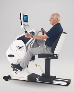 Bicicleta de rehabilitación inteligente de acero para entrenamiento de miembros superiores e inferiores, apta para personas mayores con parálisis por accidente cerebrovascular, con seguridad para personas mayores - Product Image 1