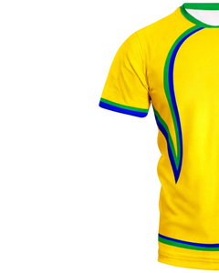 Conjunto de Fútbol Amarillo y Azul para Hombre, Camiseta y Pantalones Cortos Transpirables de Poliéster para Entrenamiento, Partido y Deportes de Equipo - Product Image 3