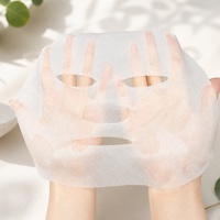 Masque facial en feuille Y143 en Lyocell d'eucalyptus à tissage S, 40 g/m², en fibre TENCEL d'origine végétale, substrat de masque sec
