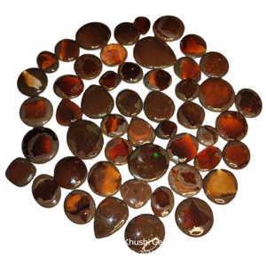 คริสตัลเพชรโมอิสอัญมณีทรงหลวมลายไฟเม็กซิกันธรรมชาติคุณภาพ AAA + คริสตัลอัญมณีอัญมณีอัญมณีทรงหลังเบี้ยสำหรับสร้อยคอเครื่องประดับ - Product Image 2