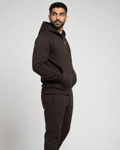 Mens soft zip hoodie created for warmth comfort and freedom of movement with a clean modern appearance for daily use OEM - Product Image 3
