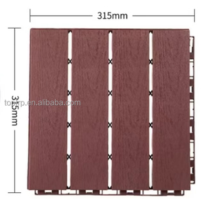 กระเบื้องพื้นพลาสติก PP ขนาด 30*30 ซม. สำหรับสวน ระเบียง พื้นกลางแจ้ง แบบประกบกันได้ - Product Image 2