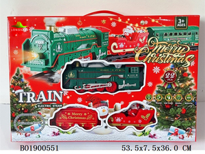 360 °   Adornos Navideños Giratorios con Trineo <span class=keywords><strong>de</strong></span> Santa Claus, <span class=keywords><strong>Tren</strong></span> <span class=keywords><strong>El</strong></span>éctrico Reutilizable y Set <span class=keywords><strong>de</strong></span> Decoración <span class=keywords><strong>para</strong></span> Árbol <span class=keywords><strong>de</strong></span> <span class=keywords><strong>Navidad</strong></span>, Regalos Navideños - Product Image 4