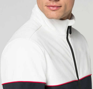 เสื้อแจ็คเก็ตมอเตอร์ไซค์ผู้ชายคุณภาพสูง ระบายอากาศได้ดี ทรงเข้ารูป ผ้า softshell  รับสกรีนโลโก้  แบบมีซิป - Product Image 4