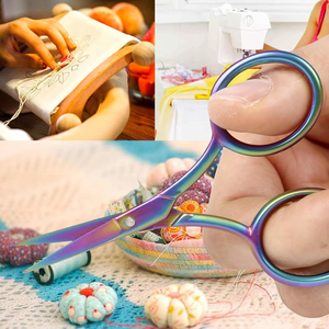 Gold Small 3.6 Inch Embroidery <b>Scissors</b> Sharp Straight Stainless Steel Point Industrial Grade Leather <b>Scissors</b> Manufacturer - Product Image 4