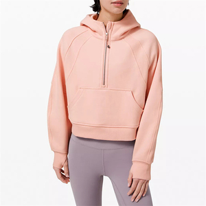 เสื้อฮู้ดดี้ผู้หญิงไซส์ใหญ่ ผ้าโพลีเอสเตอร์/คอตตอน ผสมผสาน ป้องกันการหดตัว แห้งเร็ว ไม่เป็นขุย มีซับใน สวมใส่สบายสำหรับฤดูหนาว - Product Image 1