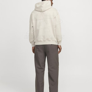 Nouveaux sweats à capuche en coton de haute qualité avec logo personnalisé, coupe ample, basiques, pour hommes, design sur mesure, sweats à capuche coupe ample - Product Image 4