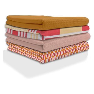 Serviettes de cuisine en coton écologiques jetables à séchage rapide, couleur unie, vert et blanc, tissées, rectangulaires, lavables en machine - Product Image 4