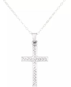 Croce testurizzata 18 "collana pendente | Macis's - Product Image 1