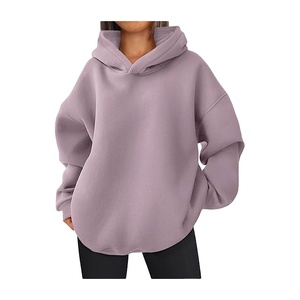 Último Vintage invierno primavera suéter de gran tamaño con capucha estilo holgado algodón sudadera impresión Digital lavado con capucha sudaderas holgadas - Product Image 1