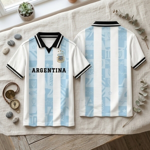 เสื้อโปโลฟุตบอลวินเทจ น้ำหนักเบา สำหรับแฟนบอล - Product Image 1