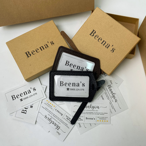 Étiquette de bagage personnalisée en cuir de vachette véritable avec logo, élégante et portable, idéale comme cadeau de voyage - Product Image 5