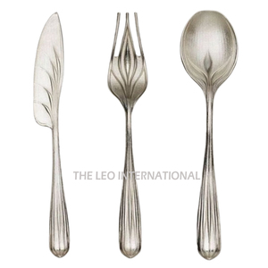 ชุดช้อนส้อมอะลูมิเนียมเคลือบเงา รูปทรงพิเศษ สีเงินและสีทอง ชุด 2 ชิ้น น้ำหนักเบา - Product Image 4