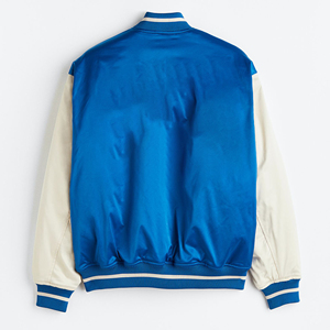 Chaqueta Bomber Personalizada Bordada de Satén, Chaqueta Cortavientos Reversible de Béisbol, Precio Económico, 100% Poliéster, Chaquetas para Hombre de Talla Grande - Product Image 3
