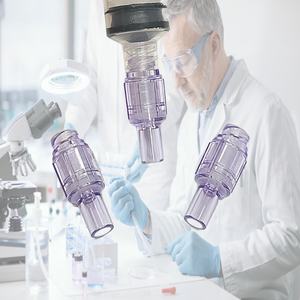 16C008ตัวเชื่อมต่อ luerlock แบบตรงแบบเข็ม Gen2การฉีดขึ้นรูป PC + ABS + ซิลิโคน ISO 13485ได้รับการรับรองสำหรับท่อ4มม. - Product Image 4