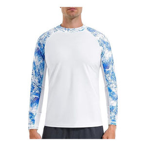 Maillot de bain classique pour homme, en polyester/coton, respirant et à séchage rapide, manches longues, écologique, pour la plage et les activités de plein air - Product Image 1