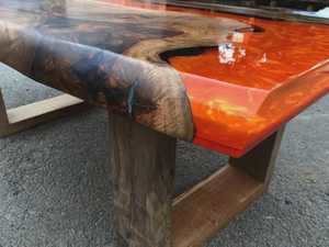 Factory Direct Custom Wood Resin <b>Epoxy</b> <b>Table</b> Handmade Live Edge River Dining <b>Table</b> Luxury Solid Wood Furniture for Home - Product Image 5
