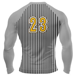 Chemises de compression pour hommes UPF 50+ à manches courtes, protection UV, pour la natation et le surf, en spandex/polyester - Product Image 2