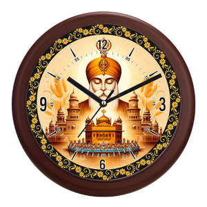 Luxury <b>3D</b> Shiv Parivar <b>Wall</b> <b>Clock</b> Golden Idol Home Decor Gift Item Promotional Office Printing Back School Christmas - Product Image 6