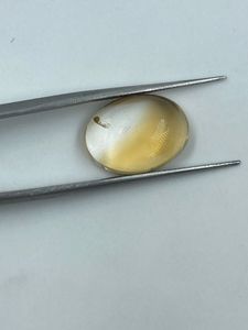 พลอยซิทรินสีเหลืองใสทรงรี น้ำหนัก 9.20 กะรัต สำหรับทำเครื่องประดับ - Product Image 4