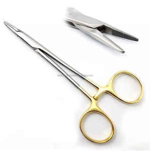 Fórceps portaagujas recto 12cm Manual Clase II Herramienta de sutura quirúrgica | Certificado CCC | Etiqueta privada OEM disponible | - Product Image 2