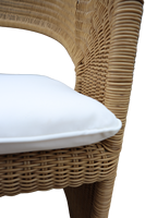 Ensemble de table et chaises de jardin en polyrotin d'extérieur PRCF-022, meubles de patio